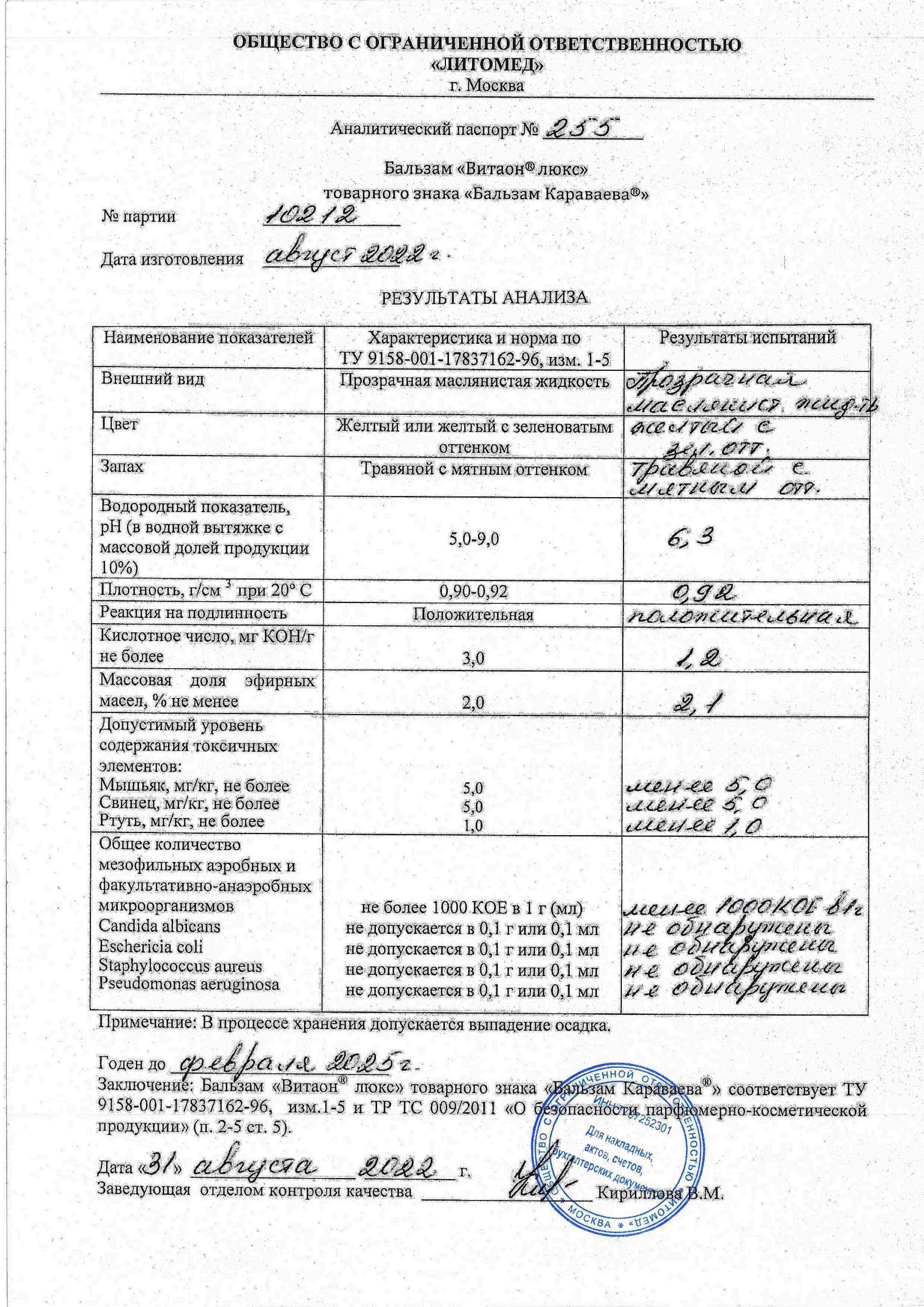 Паспорт №082022